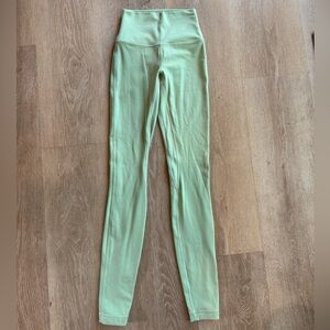 Lululemon Wunder Under HR Seafoam Green / Mint Leggings | Size 2 Tall